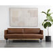 Saul Shalimar Tobacco Leather Sofa